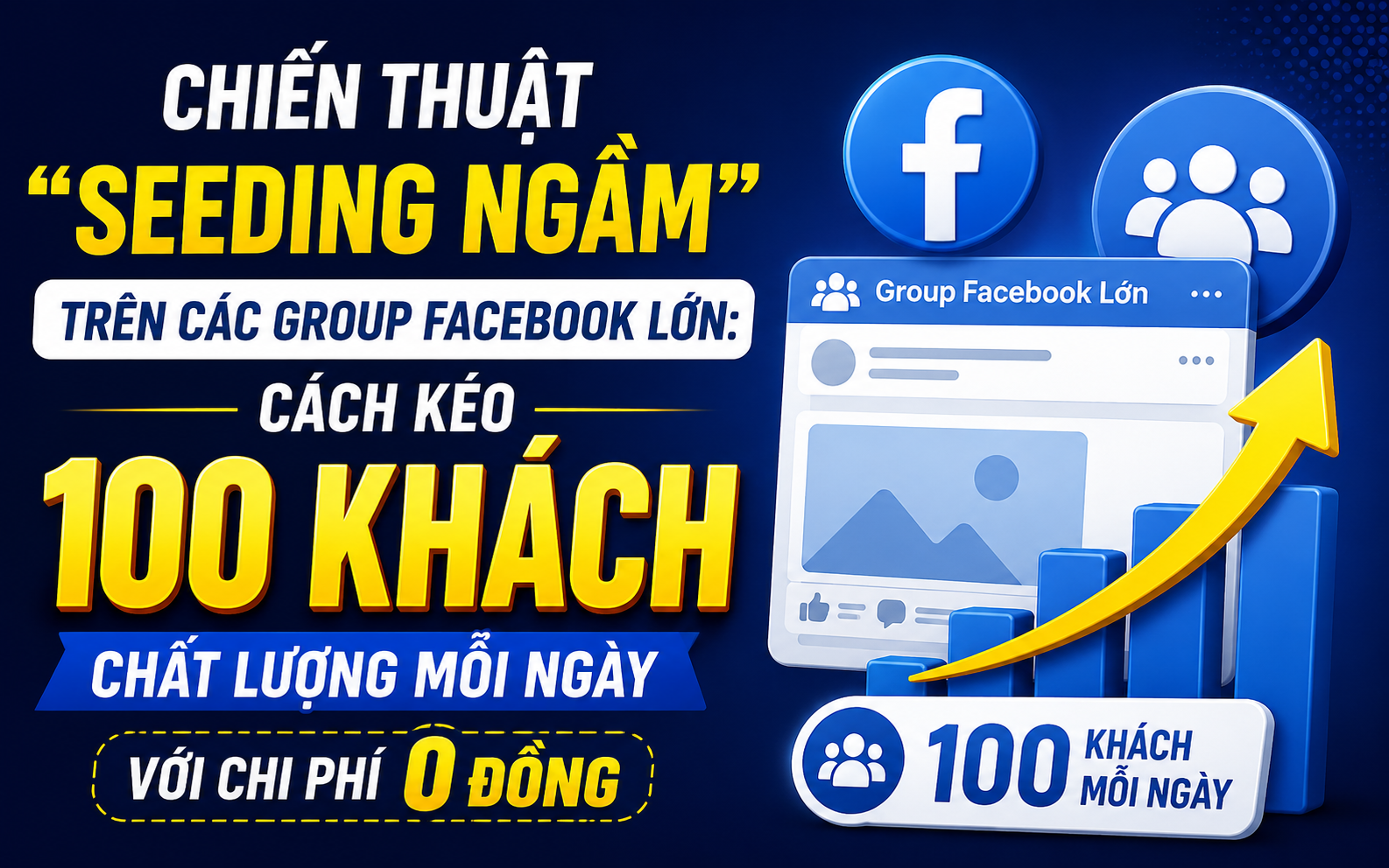 Chiến Thuật “Seeding Ngầm” Trên Các Group Facebook Lớn: Cách Kéo 100 Khách Chất Lượng Mỗi Ngày Với Chi Phí 0 Đồng