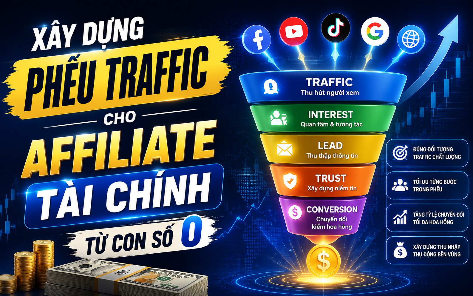 Xây Dựng Phễu Traffic Cho Affiliate Tài Chính Từ Con Số 0