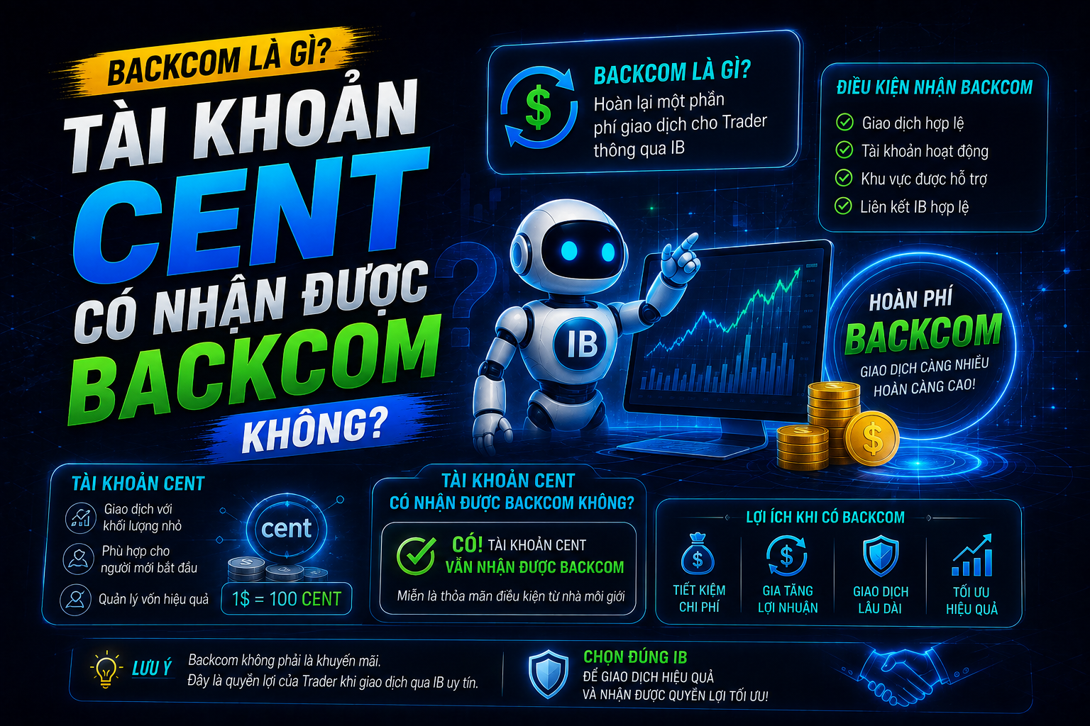 Backcom Là Gì? Tài Khoản Cent Có Nhận Được Backcom Không?